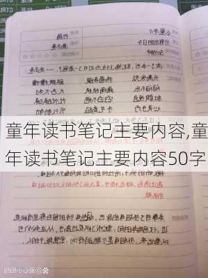 童年读书笔记主要内容,童年读书笔记主要内容50字