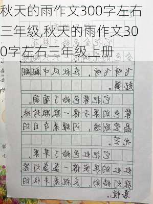 秋天的雨作文300字左右三年级,秋天的雨作文300字左右三年级上册